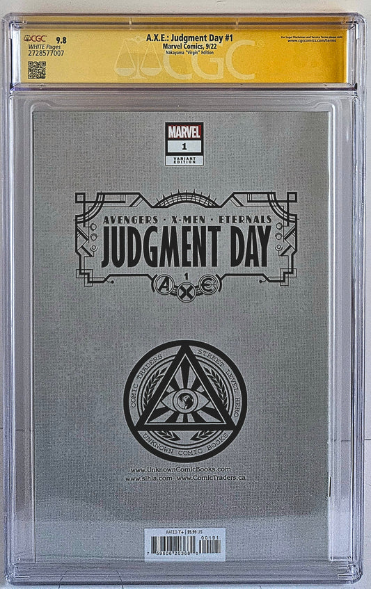 CGC SS 9.8 A.X.E.: Judgment Day #1 Nakayma