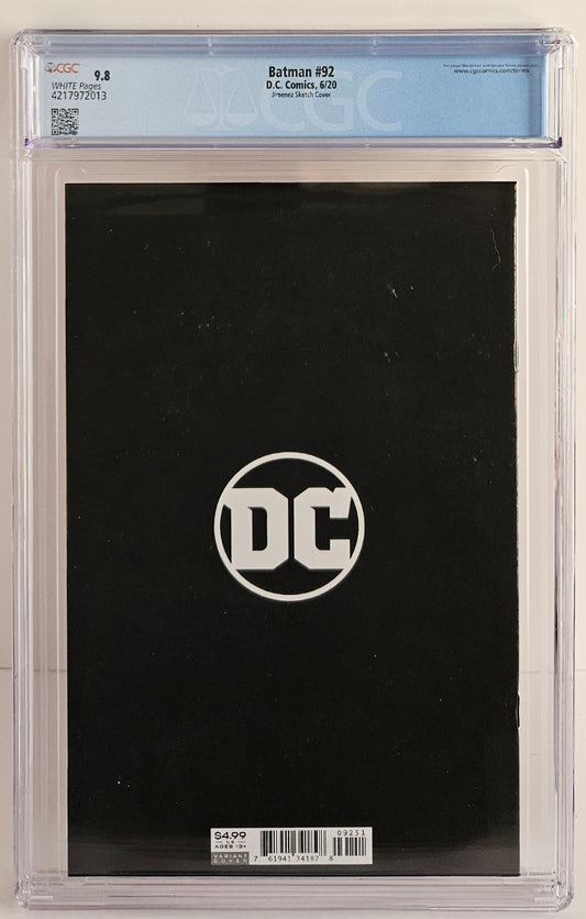 CGC 9.8 Batman #92