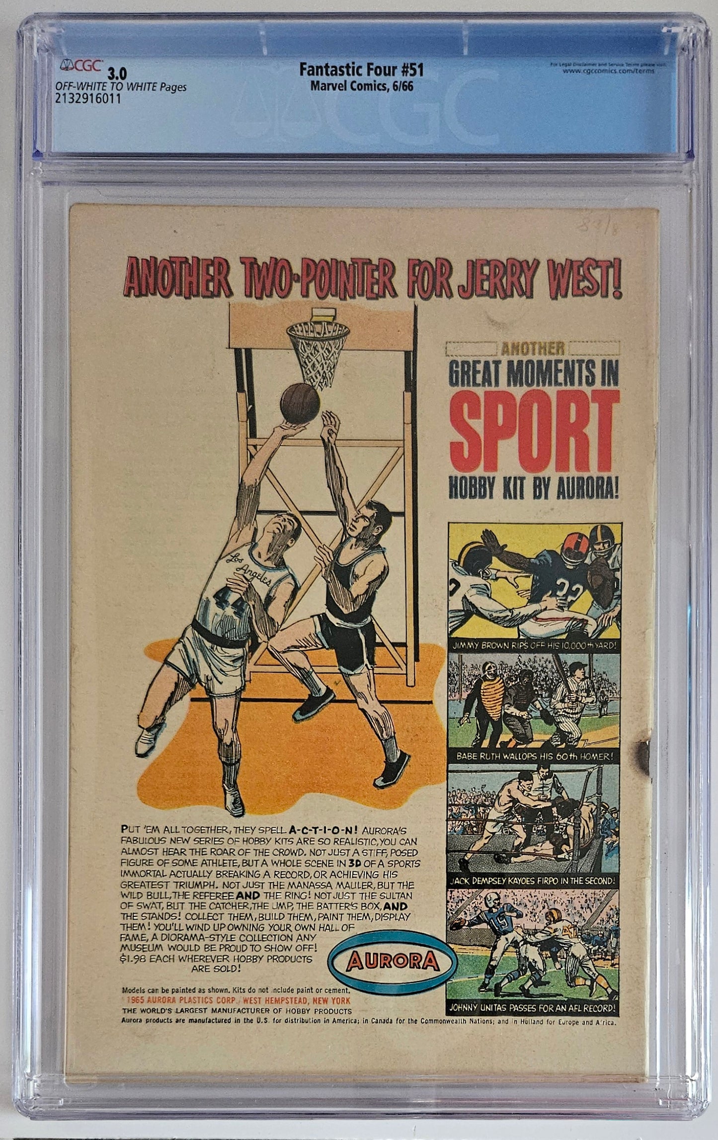 CGC 3.0 Fantastic Four #51