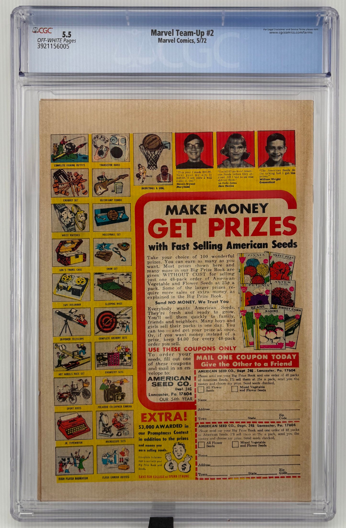 CGC 5.5 Marvel Team-Up #2
