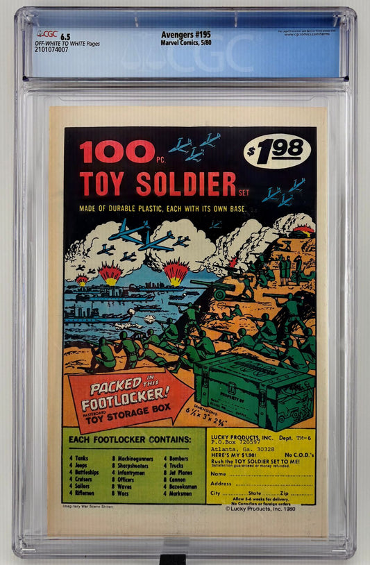 CGC 6.5 Avengers #195