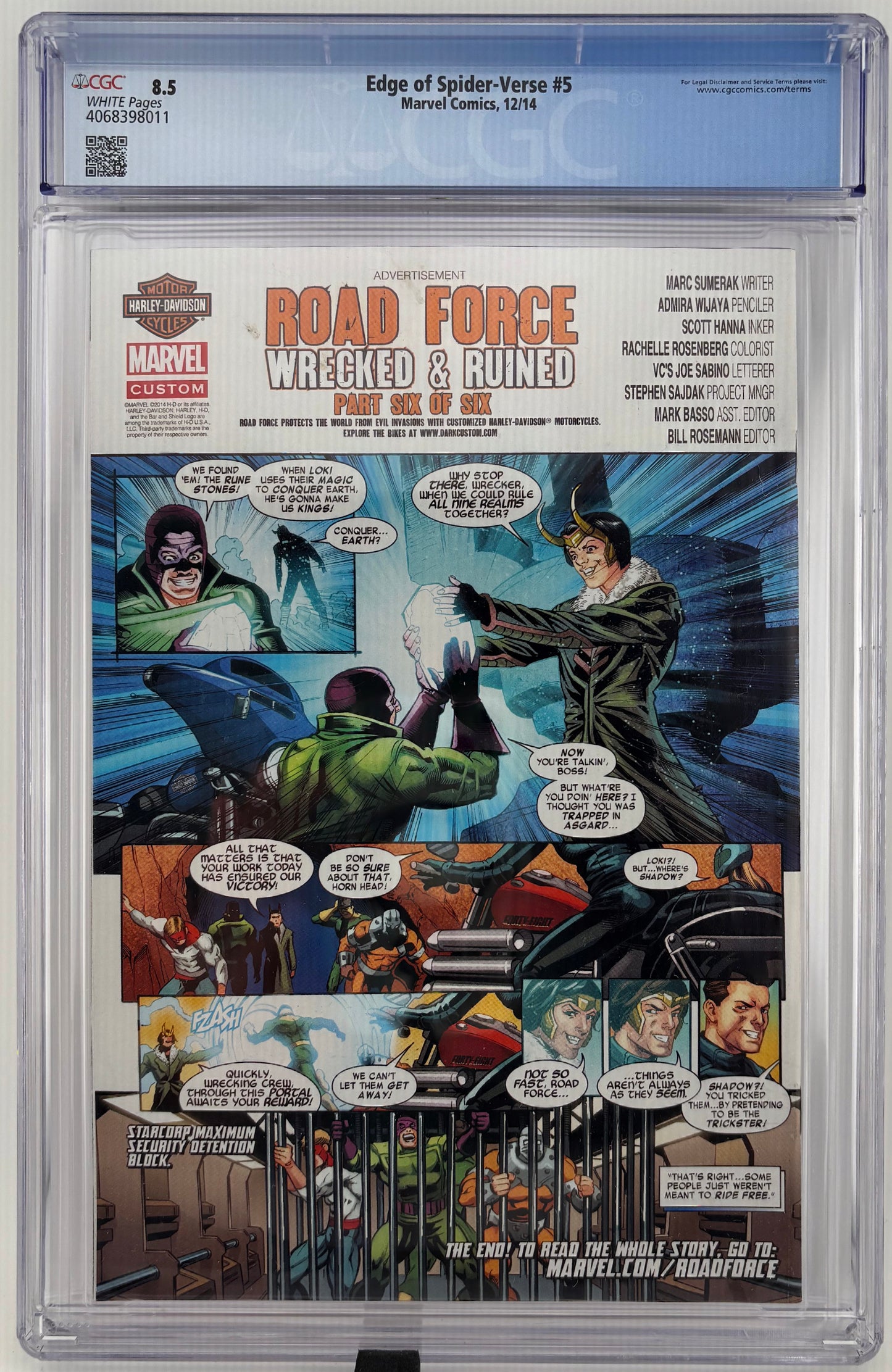 CGC 8.5 Edge of Spider-Verse #5