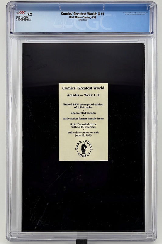 CGC 9.2 Comics' Greatest World: X #1