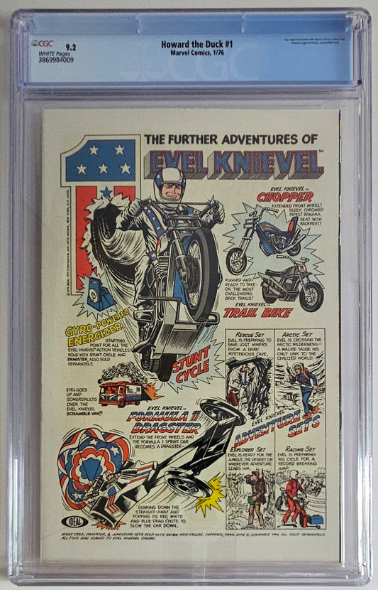 CGC 9.2 Howard the Duck #1