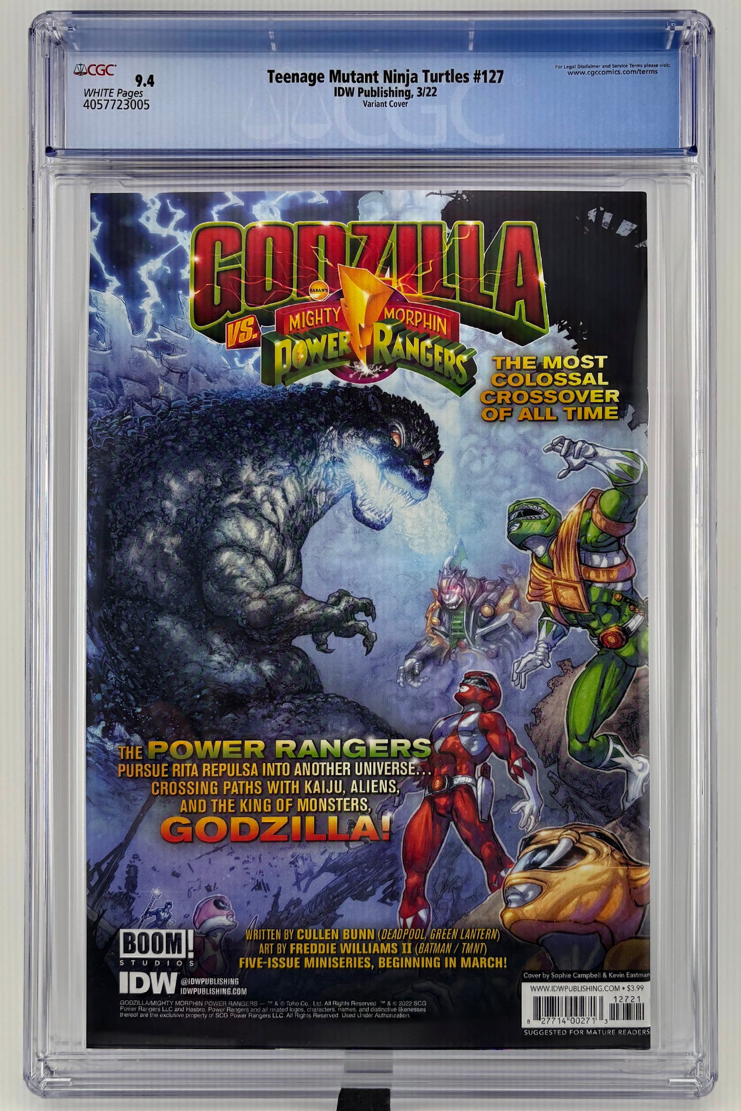CGC 9.4 Teenage Mutant Ninja Turtles #127