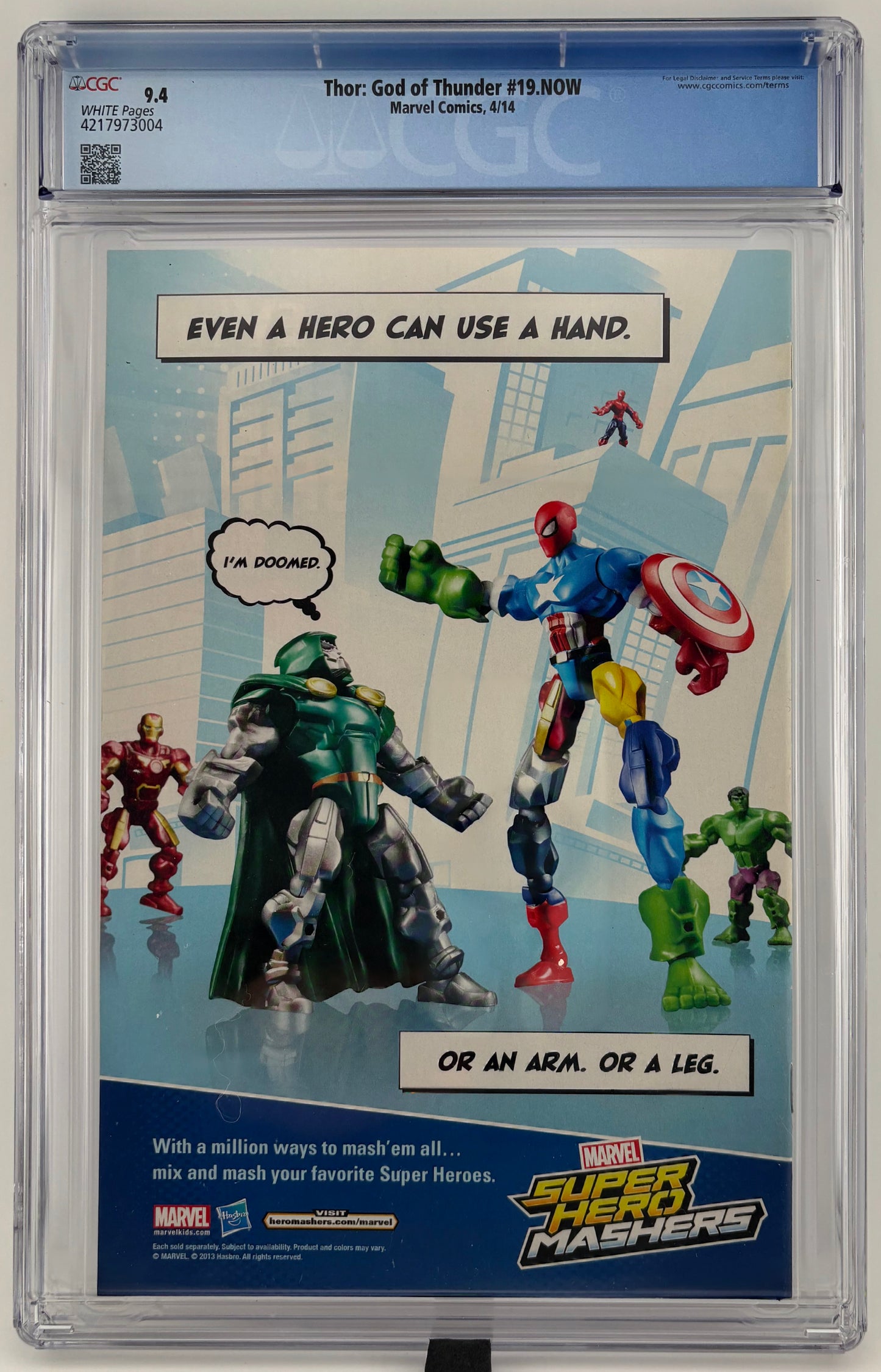 CGC 9.4 Thor: God of Thunder #19.NOW