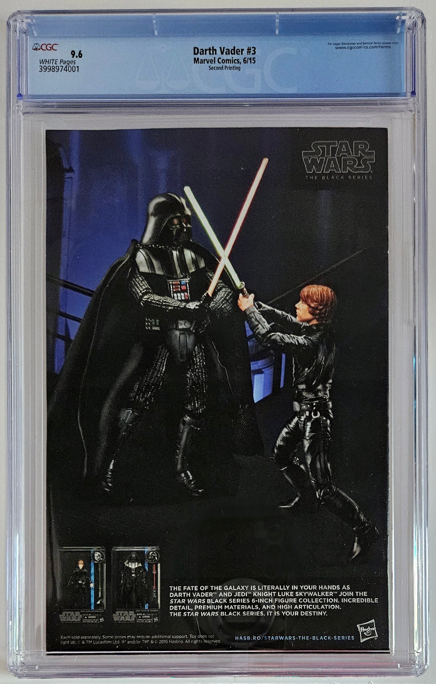 CGC 9.6 Darth Vader #3 2nd Print