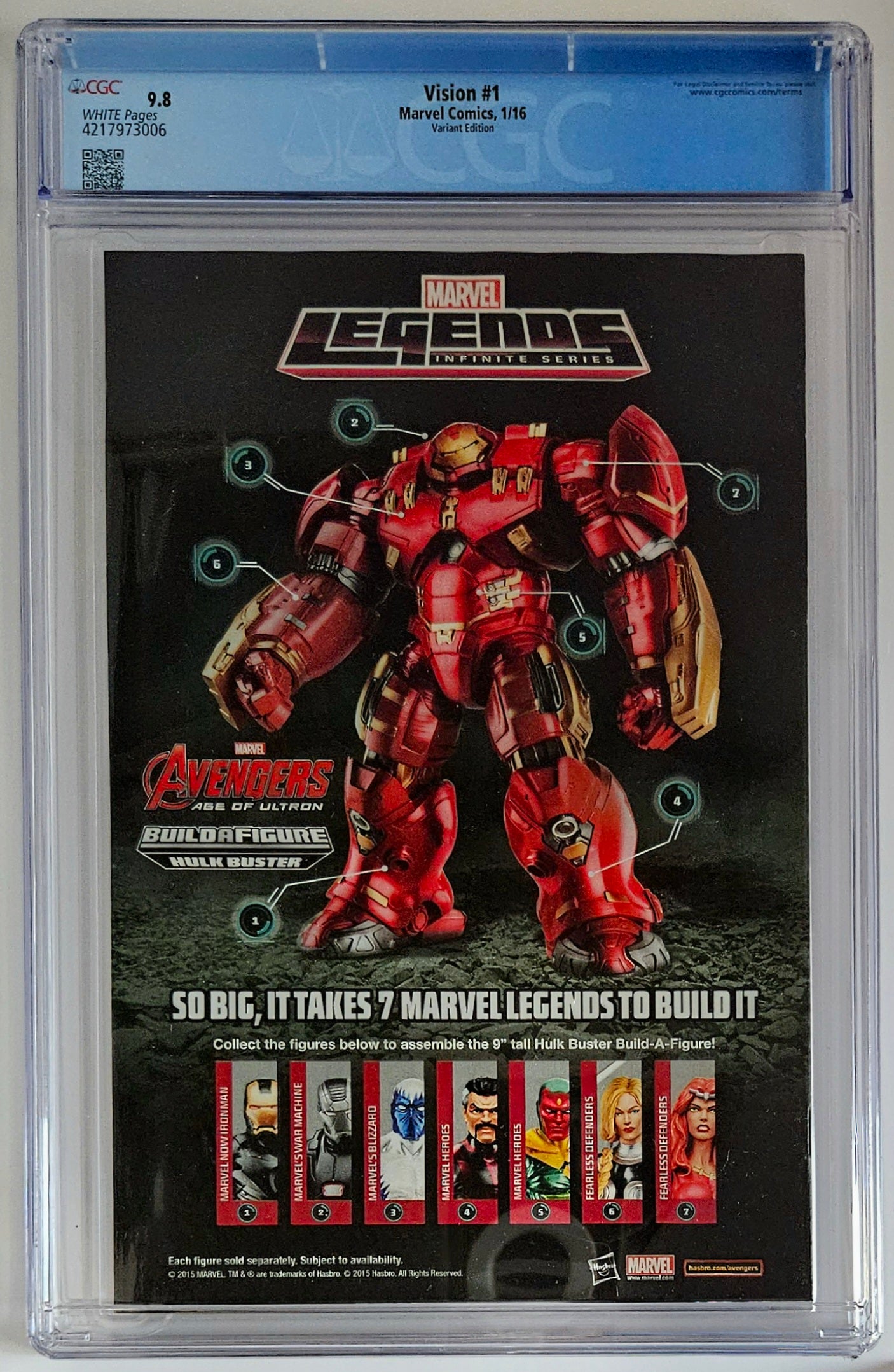 CGC 9.8 Vision #1 Hip Hop Variant