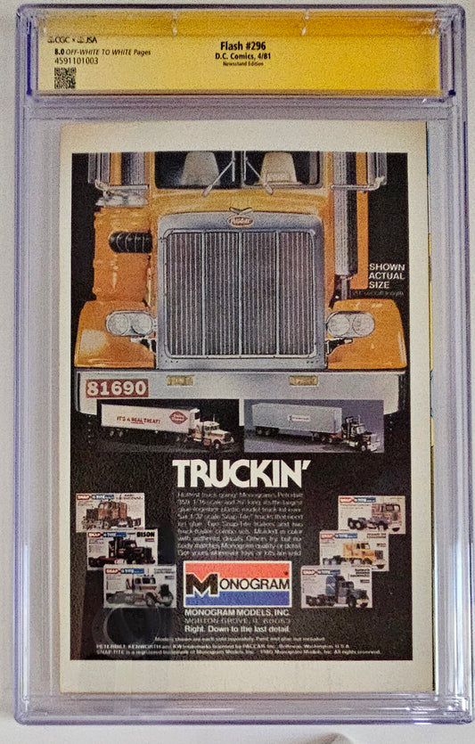 CGC SS 8.0 Flash #296 (Mark Jewelers)