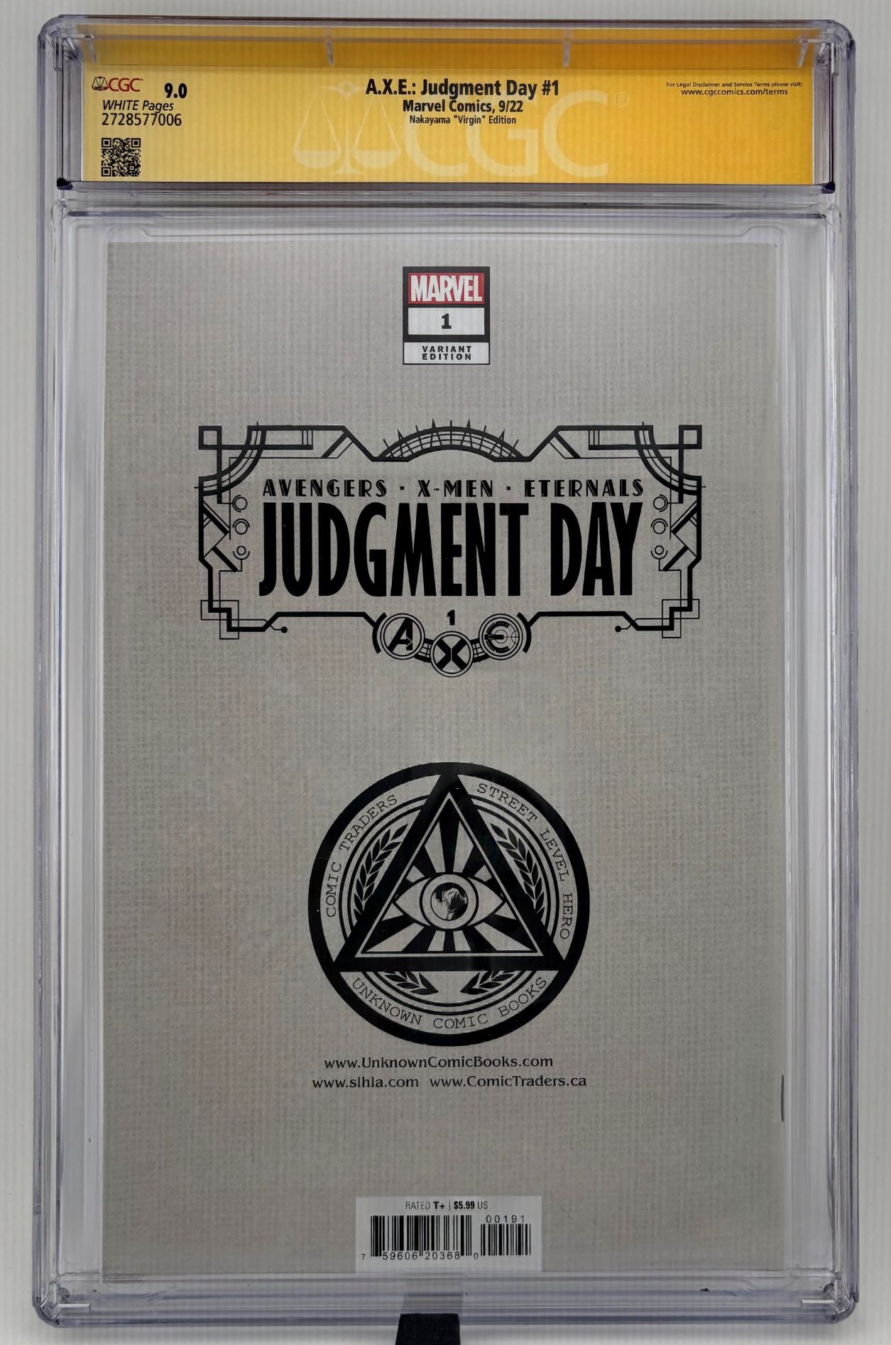 CGC SS 9.0 A.X.E.: Judgement Day #1