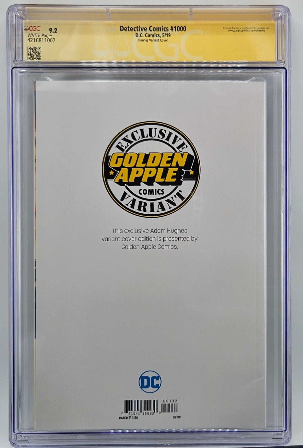 CGC SS 9.2 Detective Comics #1000 - Hughes