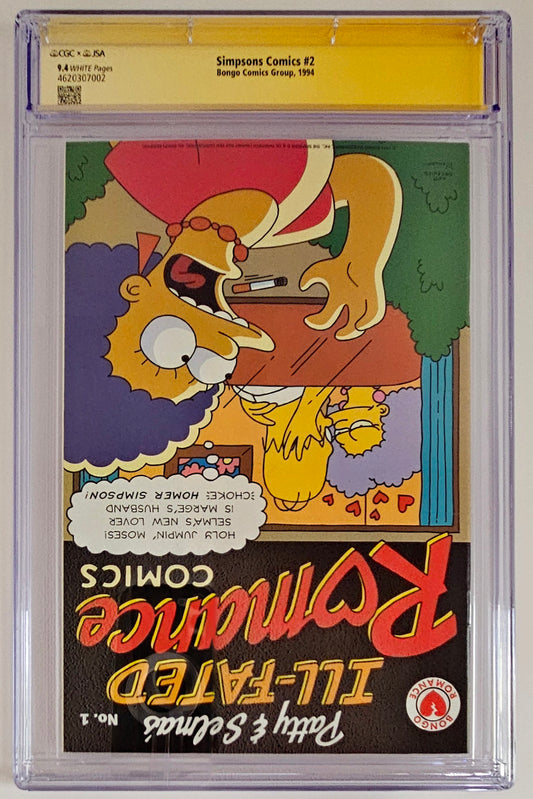 CGC SS 9.4 Simpsons Comics #2