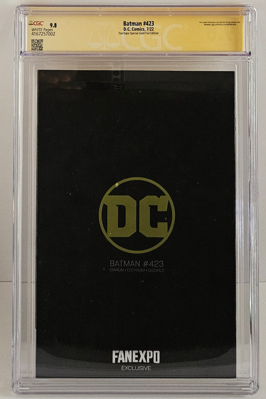 CGC SS 9.8 Batman #423 GOLD FOIL McFarlane