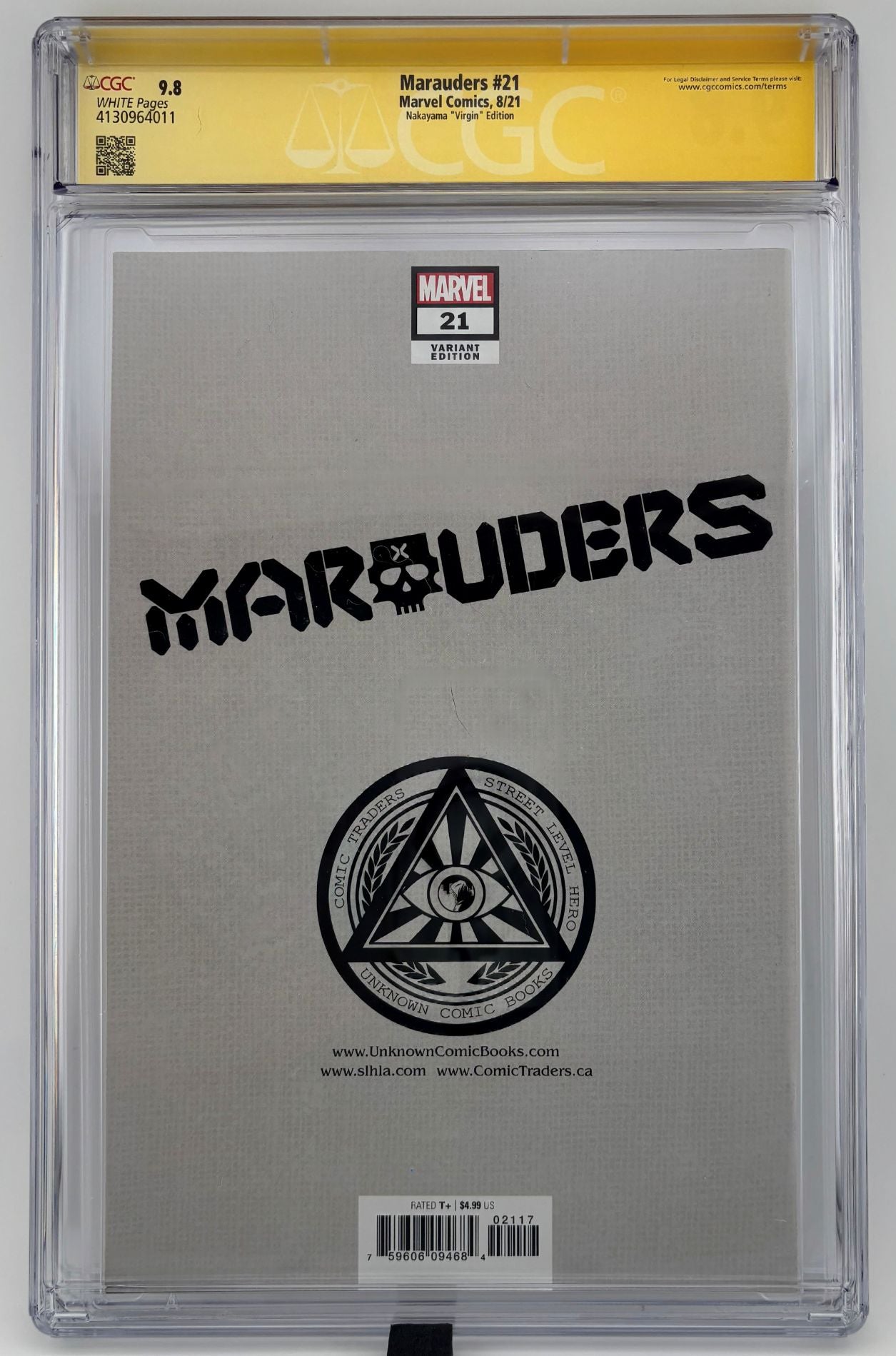 CGC SS 9.8 Marauders #21
