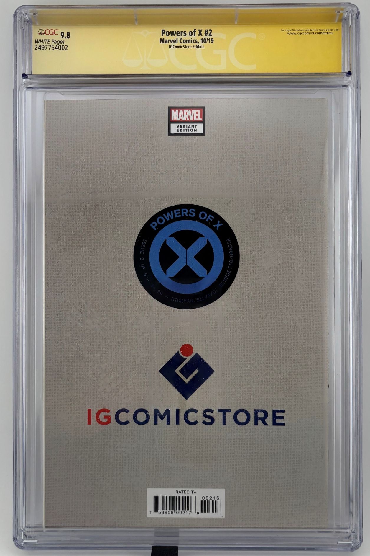 CGC SS 9.8 Powers of X #2