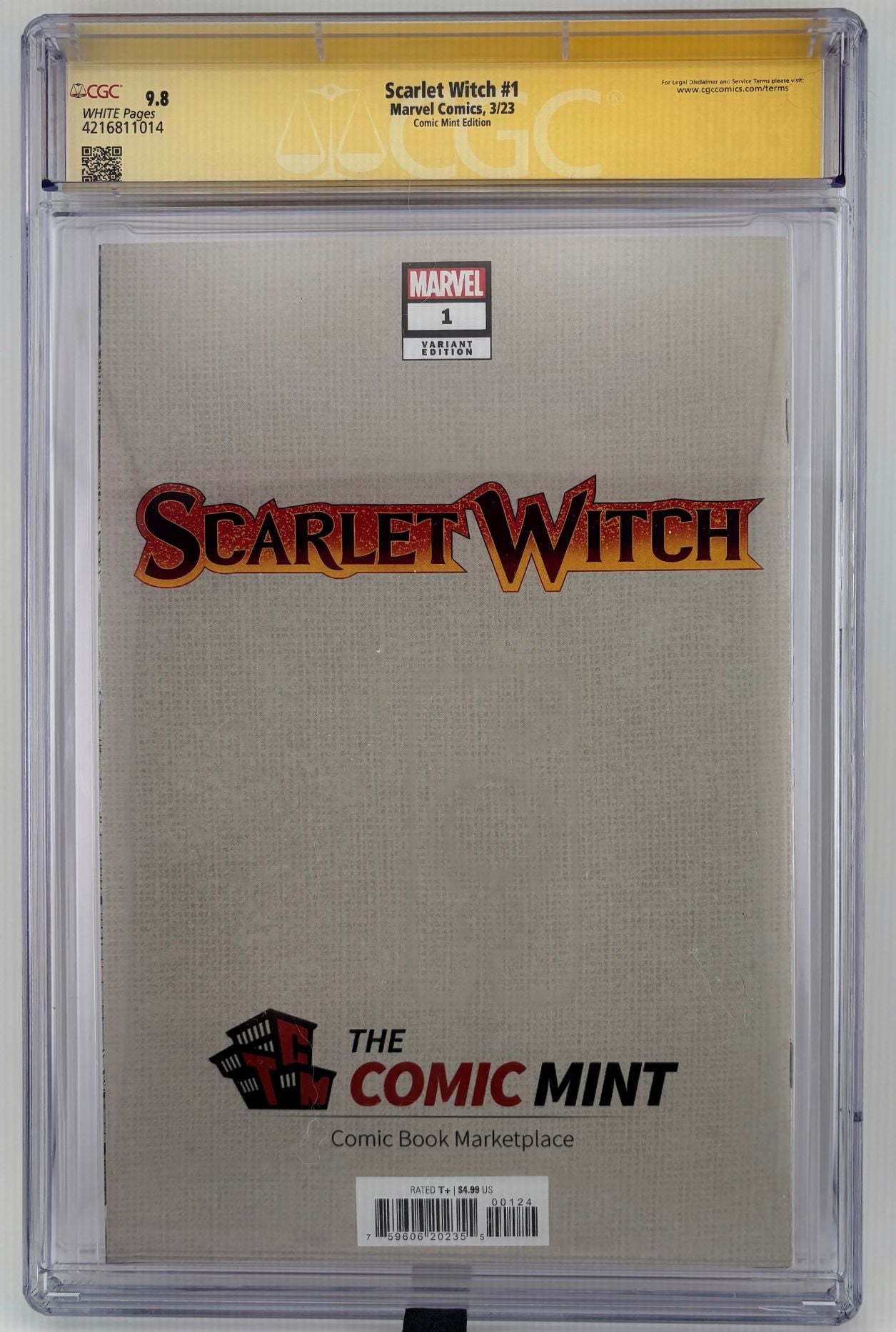 CGC SS 9.8 Scarlet Witch #1 - Hughes