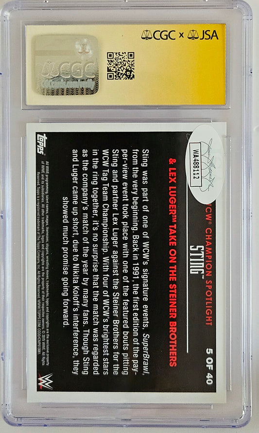 CGC SS 9/9 Sting #5 Auto