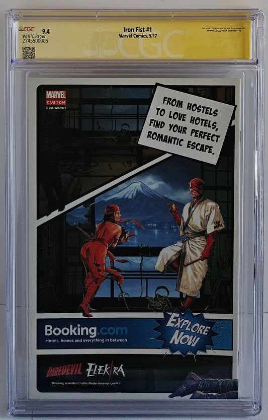 CGC SS 9.4 Iron Fist #1 Dekal