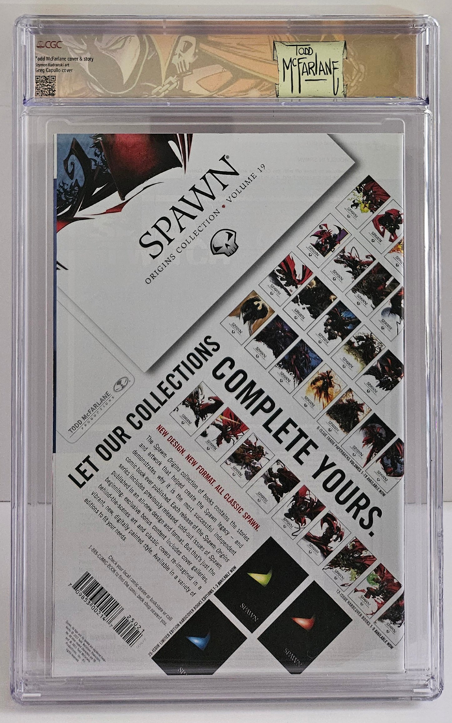 CGC SS 9.8 Spawn #250 - Todd McFarlane