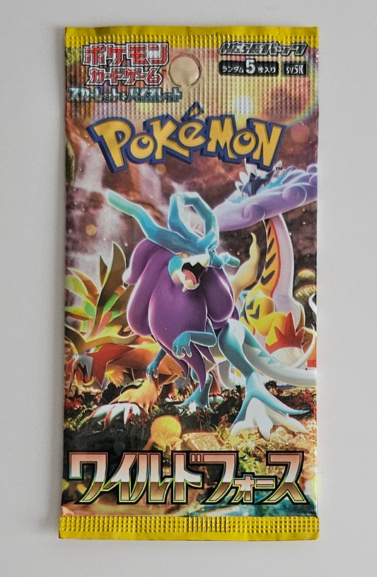 LOT of 4 Pokemon Scarlet & Violet - Wild Force Booster pack