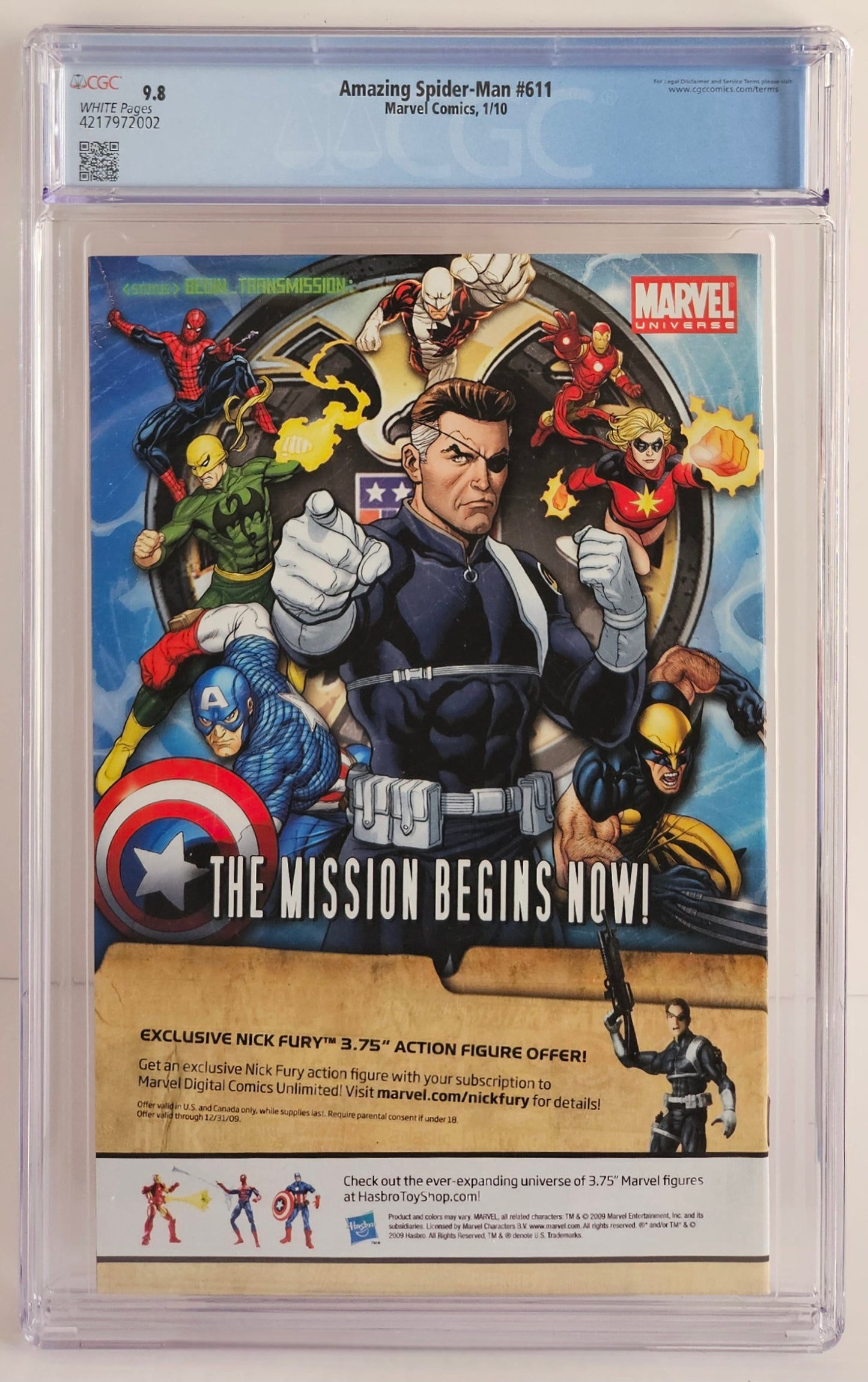 CGC 9.8 Amazing Spider Man #611