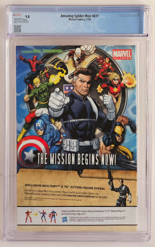 CGC 9.8 Amazing Spider Man #611
