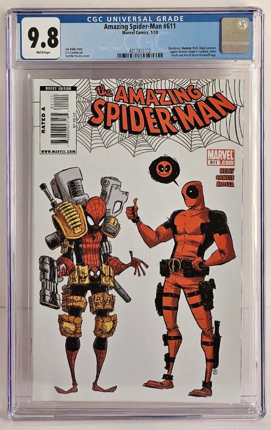 CGC 9.8 Amazing Spider Man #611