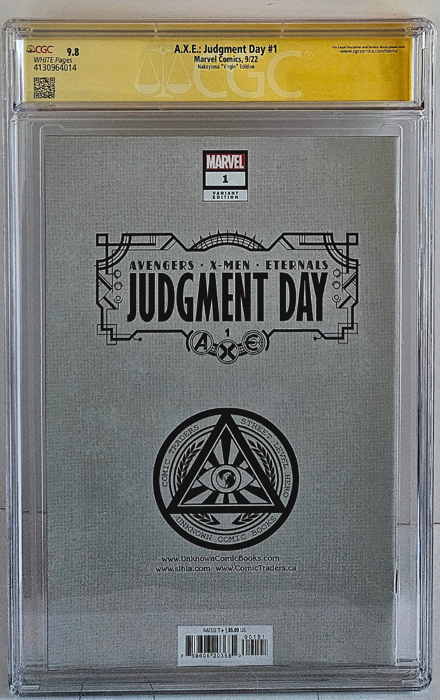 CGC SS 9.8 A.X.E.: Judgment Day #1 Nakayma2