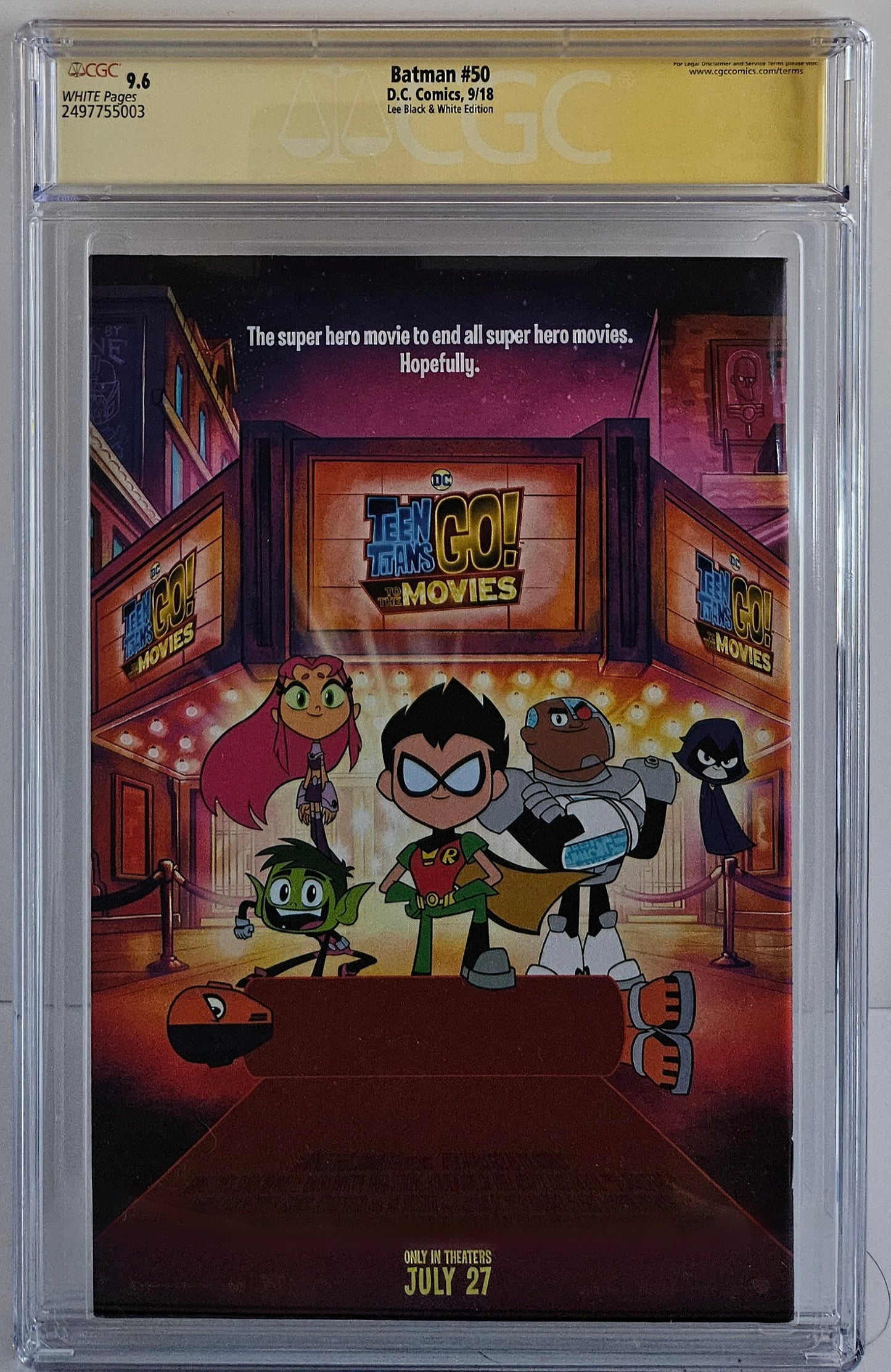 CGC SS 9.6 Batman #50 3x Signed