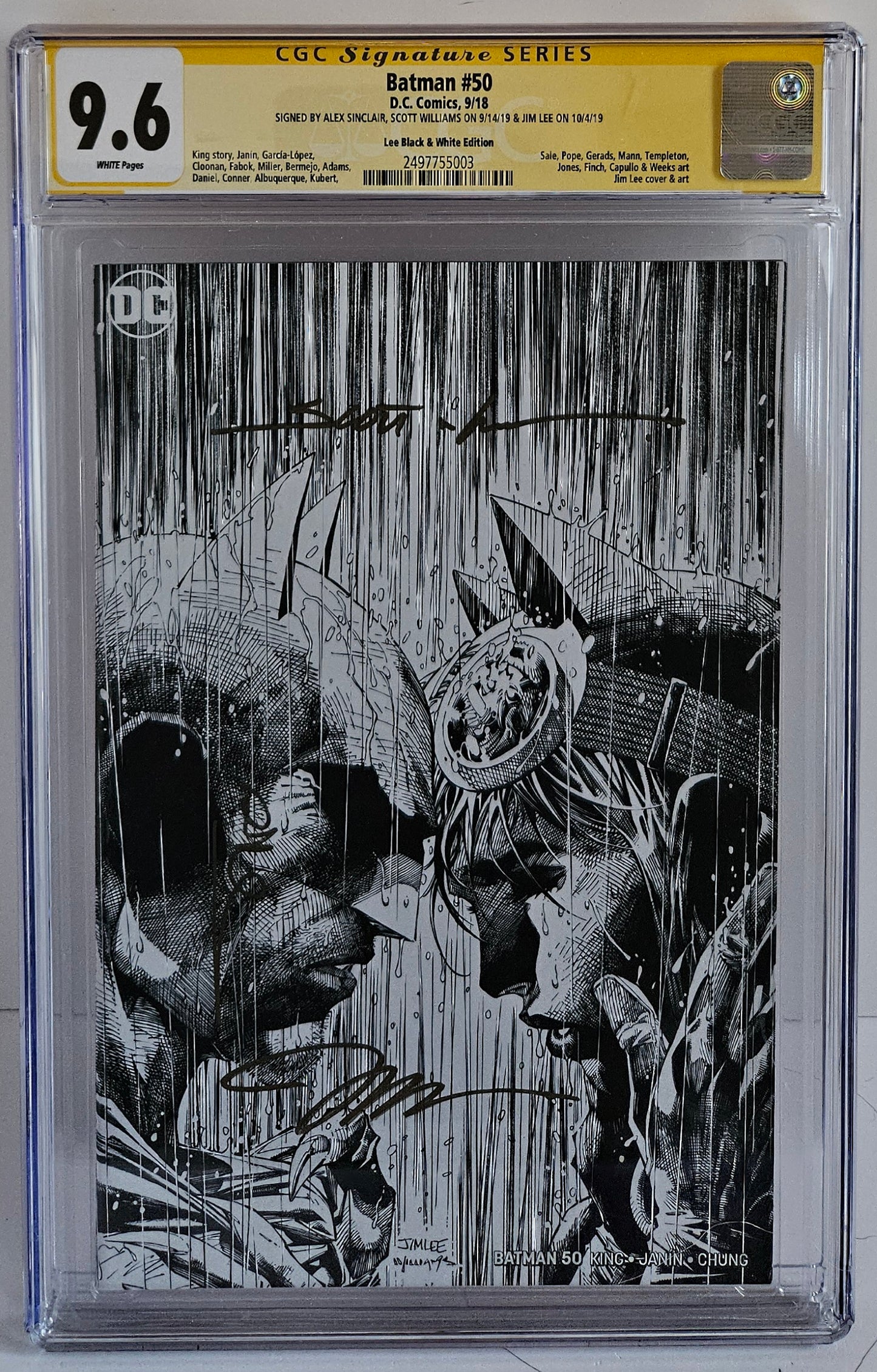 CGC SS 9.6 Batman #50 3x Signed