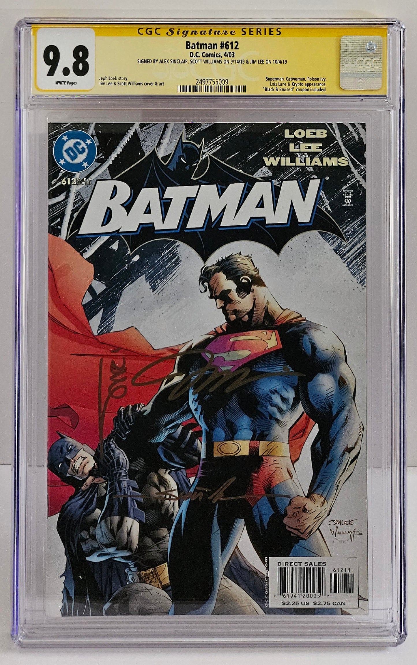 CGC SS 9.8 Batman #612 - Sinclair/Williams/Lee