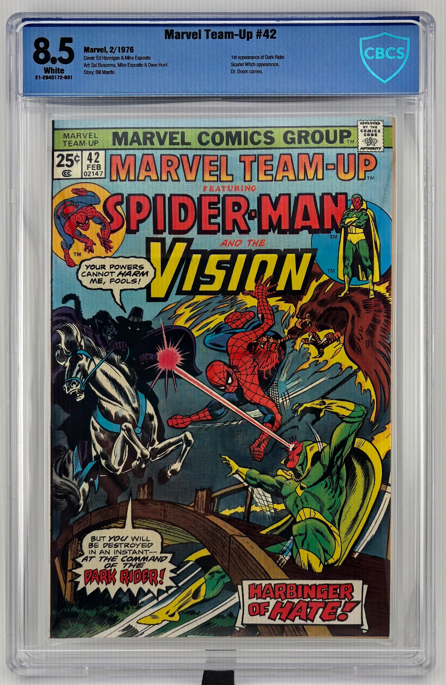 CBCS 8.5 Marvel Team-Up #42