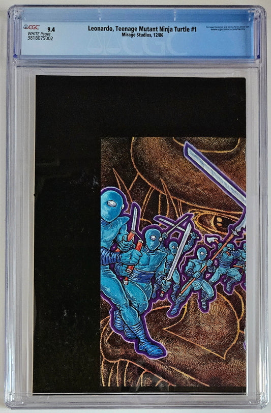 CGC 9.4 Leonardo, Teenage Mutant Ninja Turtle #1
