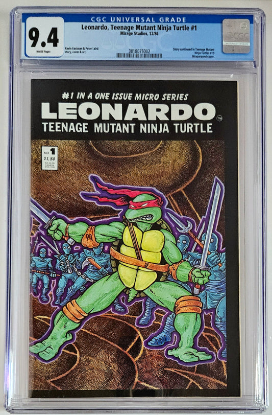 CGC 9.4 Leonardo, Teenage Mutant Ninja Turtle #1