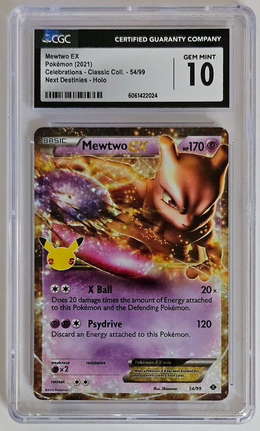 CGC 10 2021 Mewtwo EX Pokemon 2021