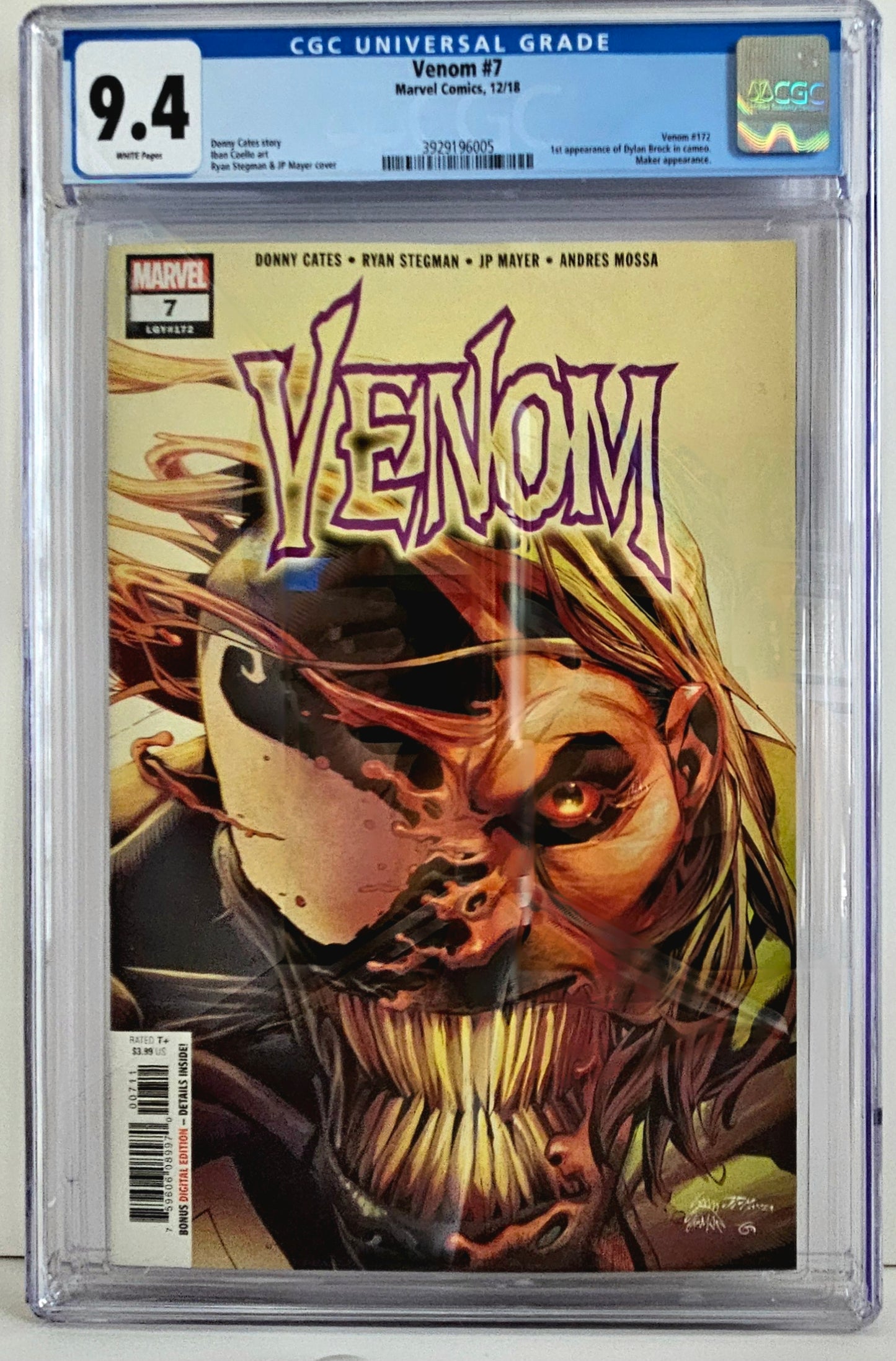 CGC 9.4 Venom #7