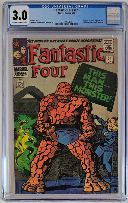 CGC 3.0 Fantastic Four #51