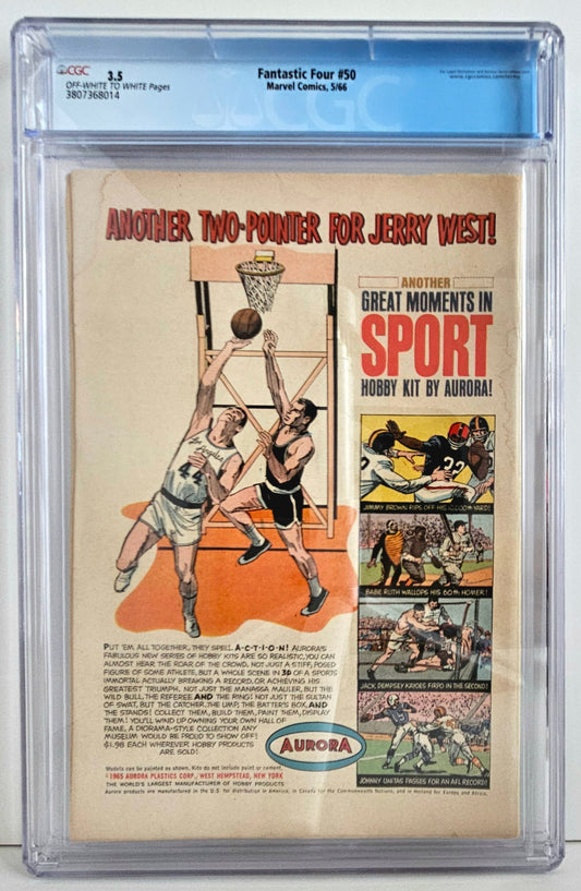 CGC 3.5 Fantastic Four #50