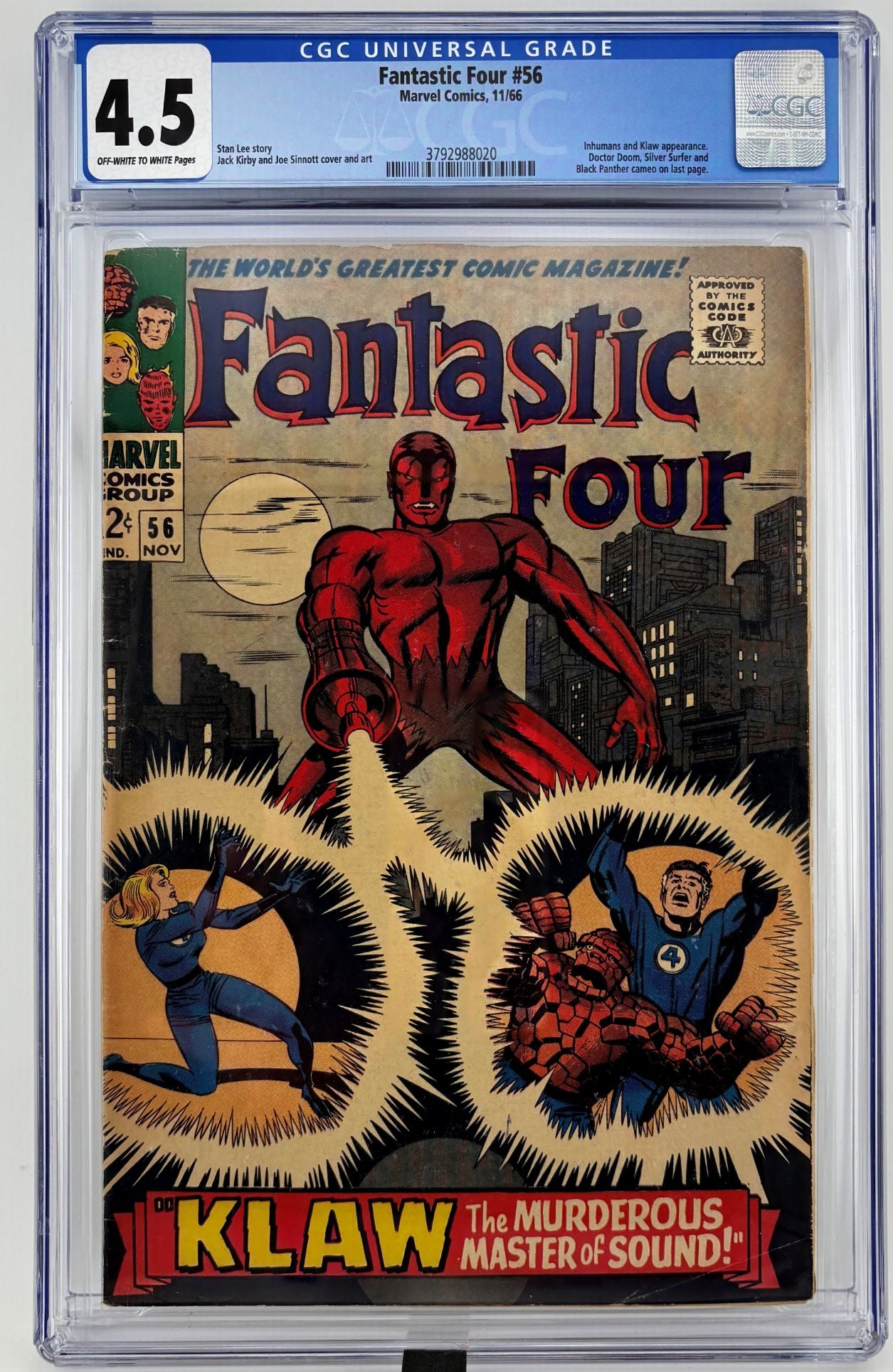 CGC 4.5 Fantastic Four #56