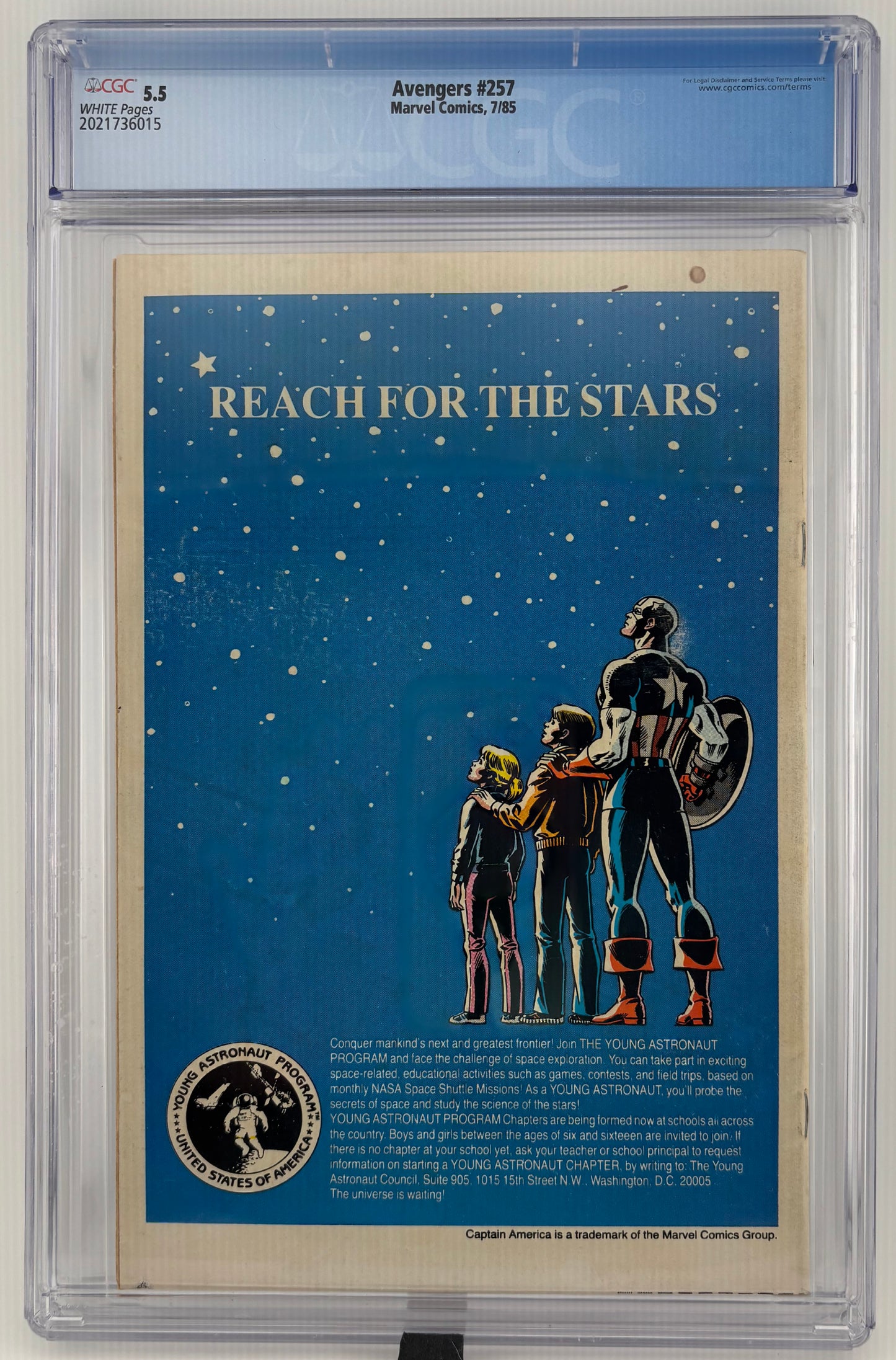 CGC 5.5 Avengers #257