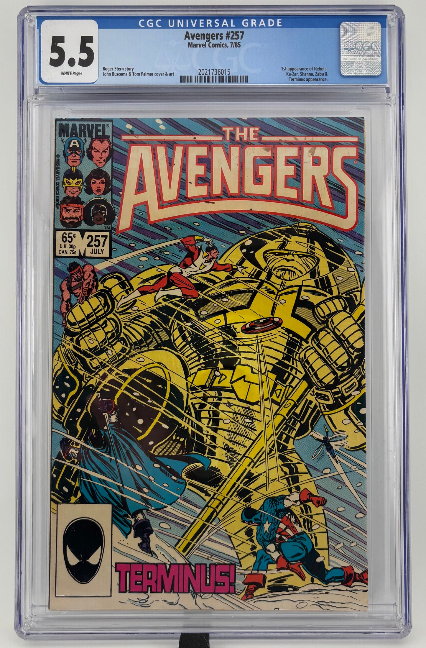 CGC 5.5 Avengers #257