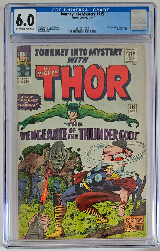 CGC 6.0 Journey Into Mystery #115