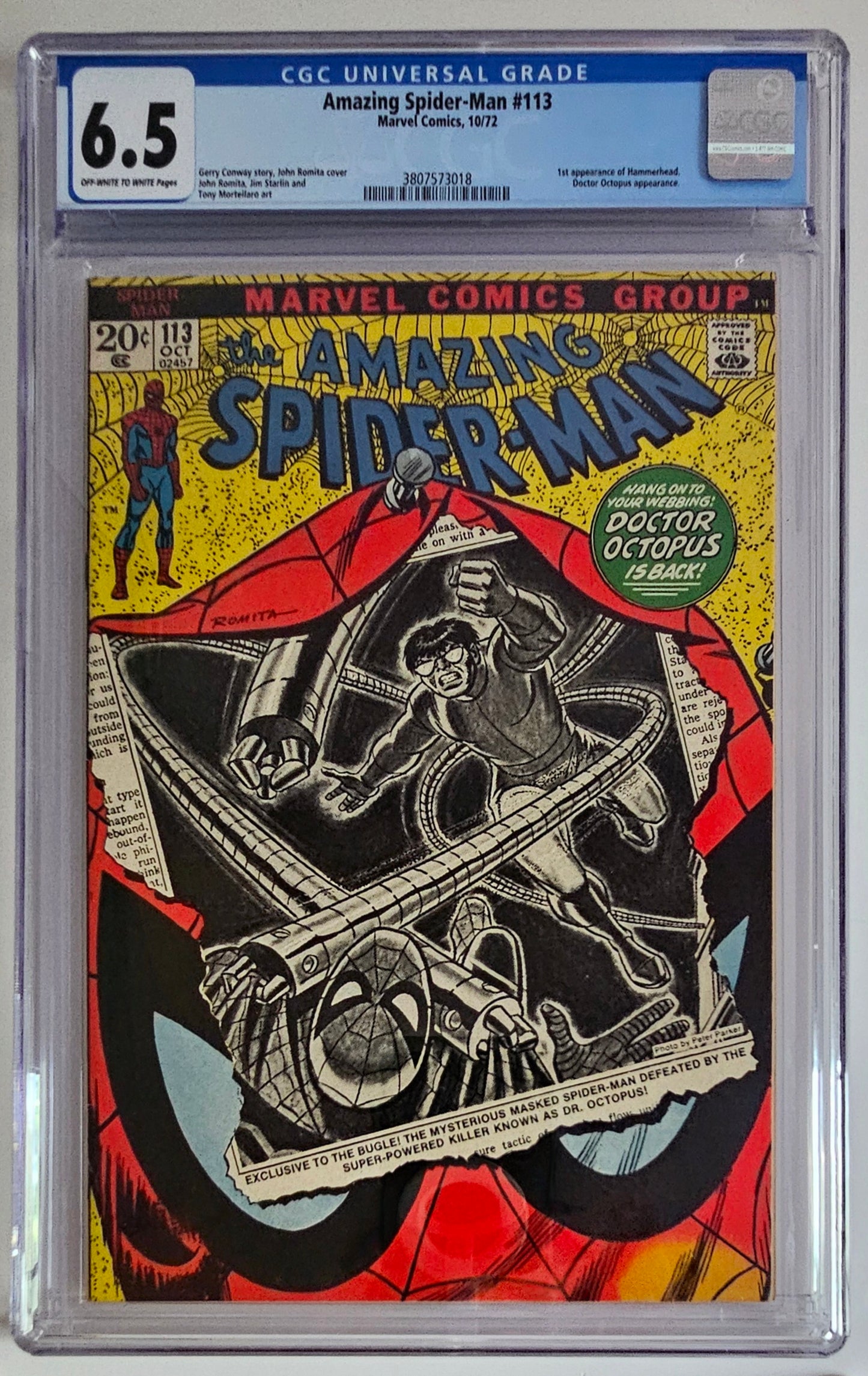 CGC 6.5 Amazing Spider-Man #113