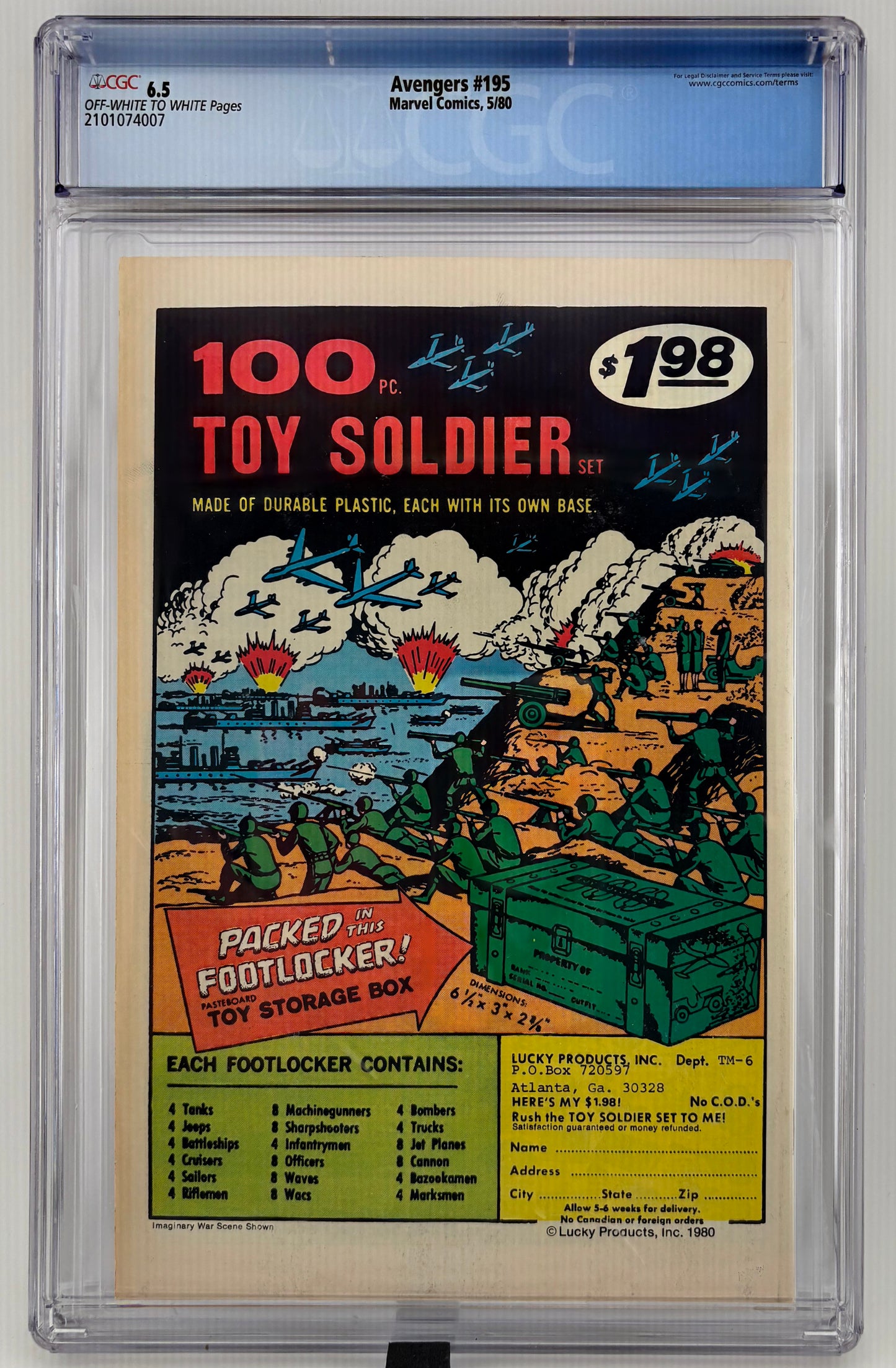 CGC 6.5 Avengers #195