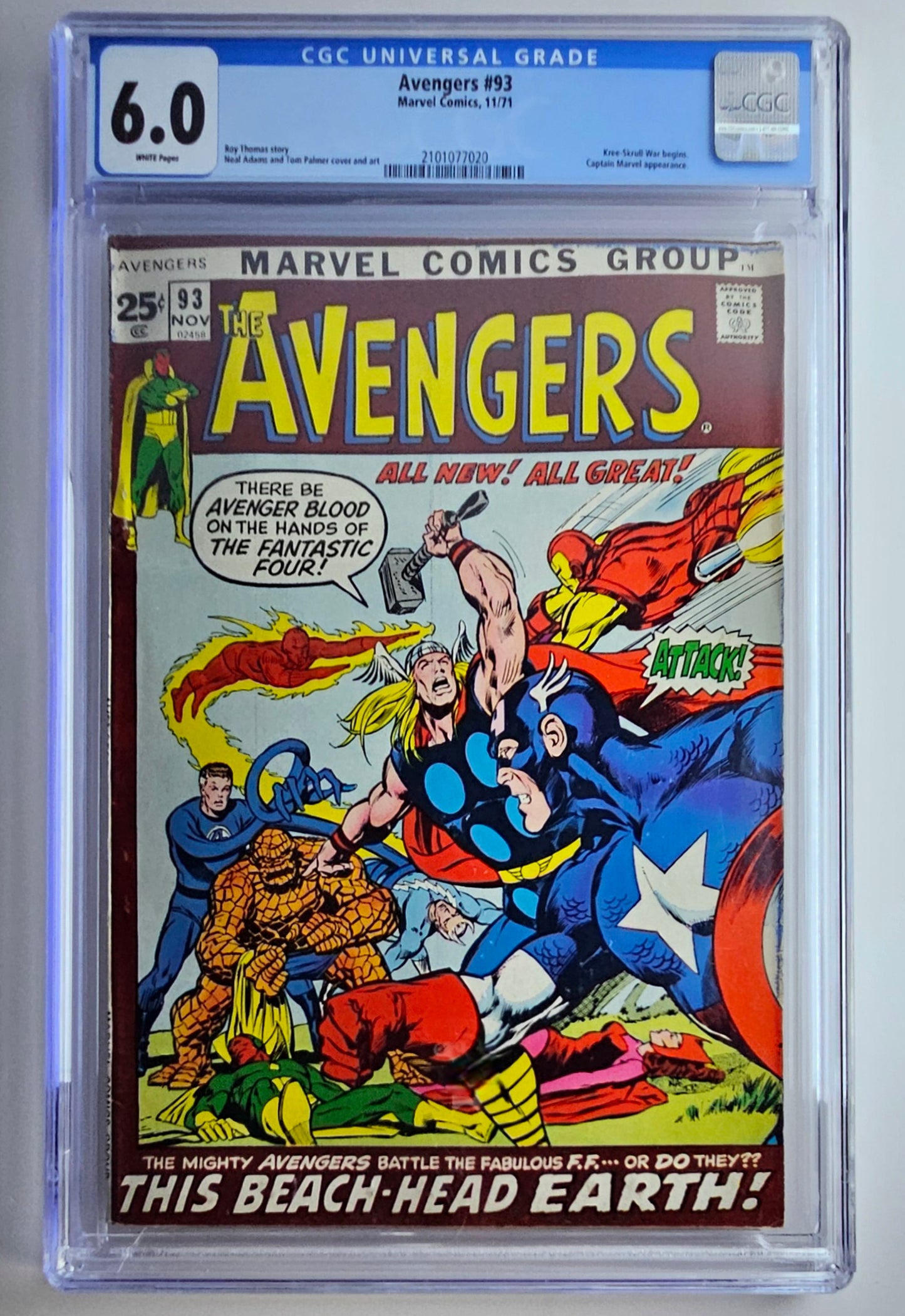 CGC 6.0 Avengers #93