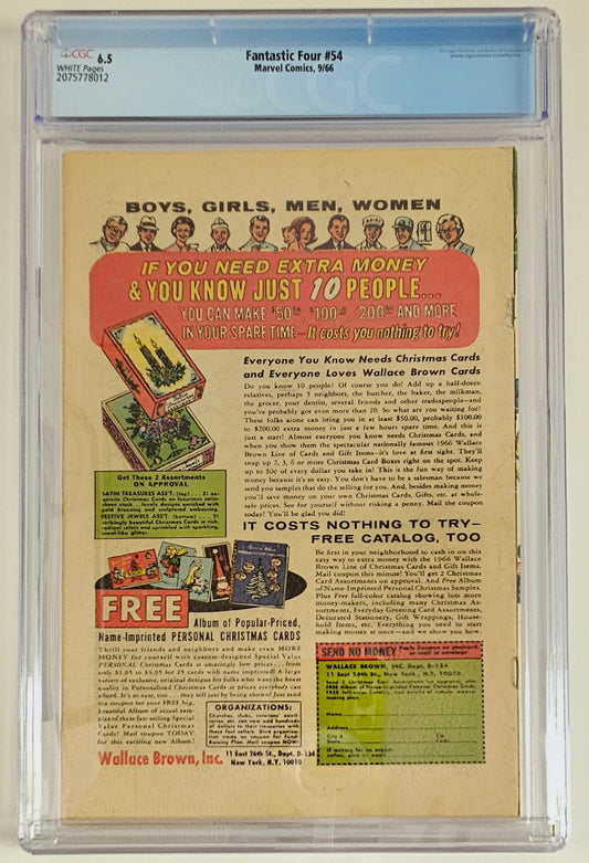 CGC 6.5 Fantastic Four #54