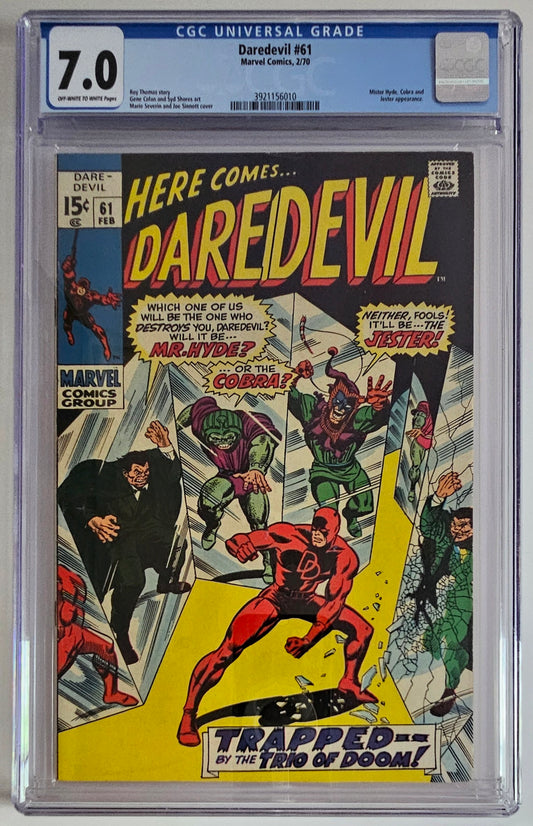 CGC 7.0 Daredevil #61