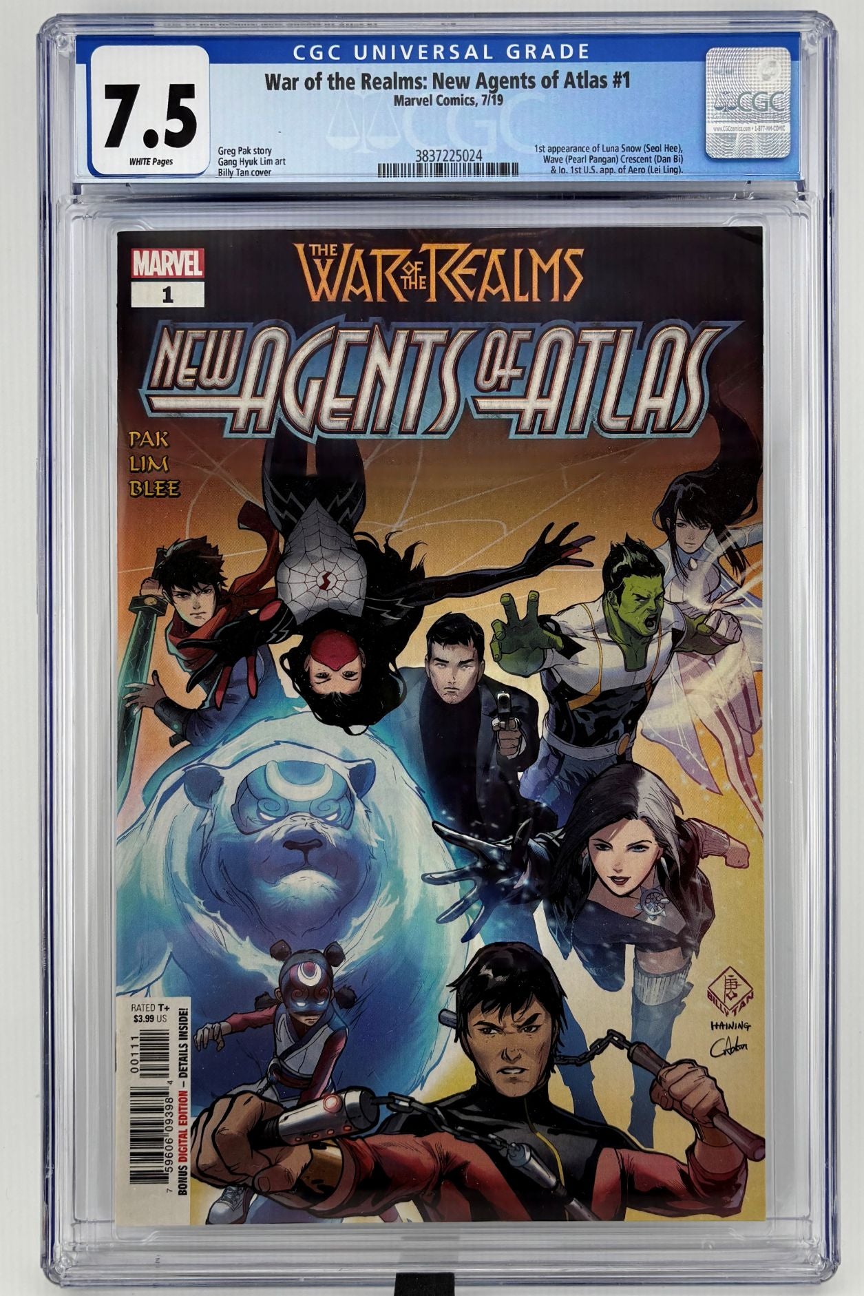 CGC 7.5 War of the Realms: New Agents of Atlas #1