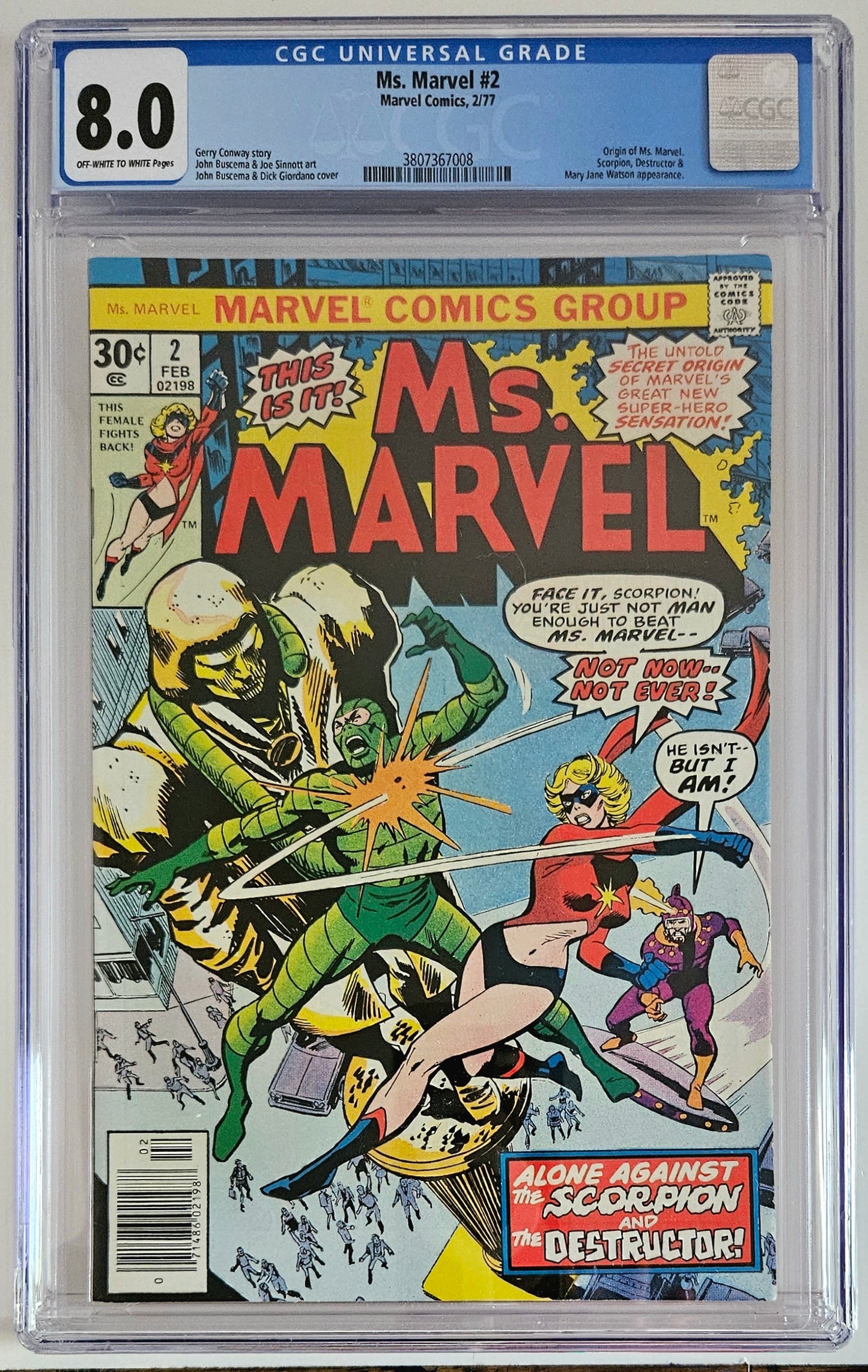 CGC 8.0 Ms. Marvel #2