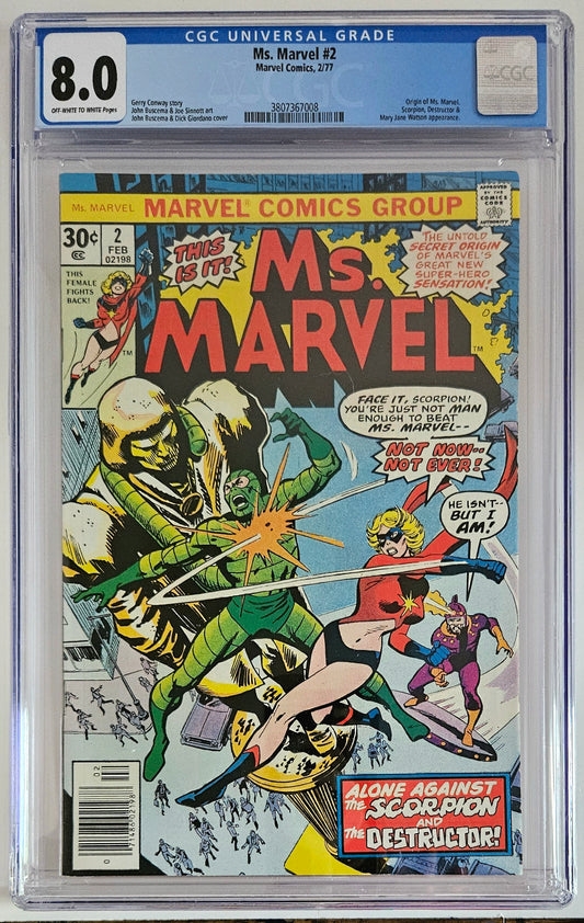CGC 8.0 Ms. Marvel #2